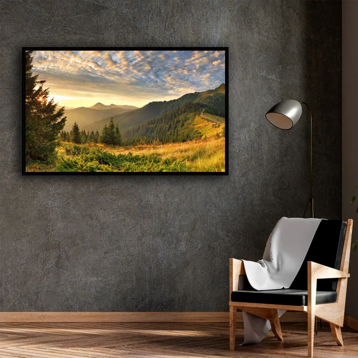 تابلو نوری بکلیت طرح منظره طبیعت تابستانی مدل B-D1475