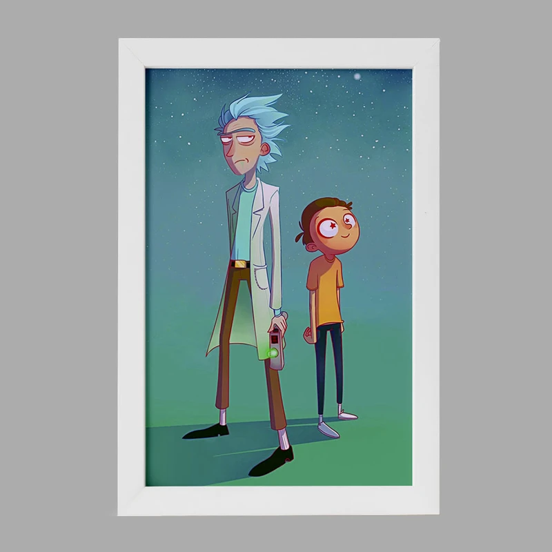 تابلو خندالو مدل انیمیشن ریک و مورتی Rick and Mort کد 26390