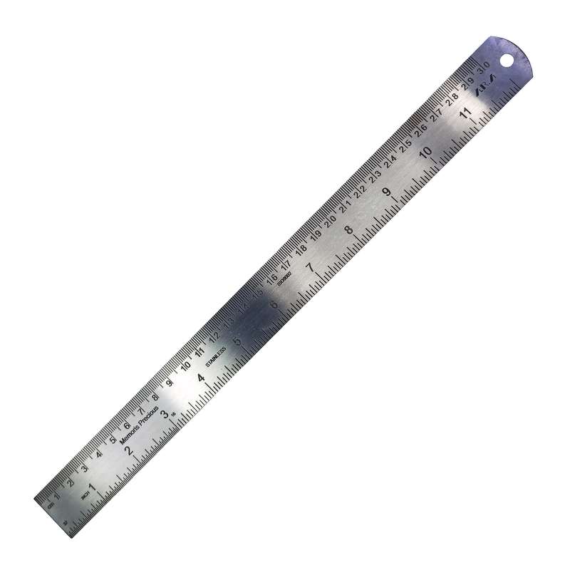 خط کش 30 سانتی متر مدل فلزی کد 0300 خط کش 30 سانتی متر مدل فلزی کد 0300