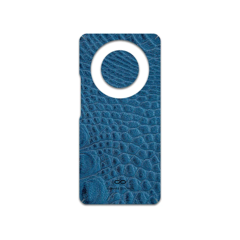برچسب پوششی ماهوت مدل Blue-Crocodile-Leather مناسب برای گوشی موبایل آنر X9a