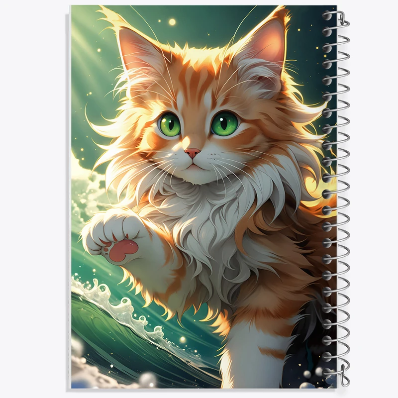 دفتر نقاشی 50 برگ خندالو طرح گربه بامزه کد N4301