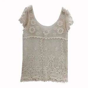 بلوز آستین کوتاه زنانه مدل گیپور کد 155