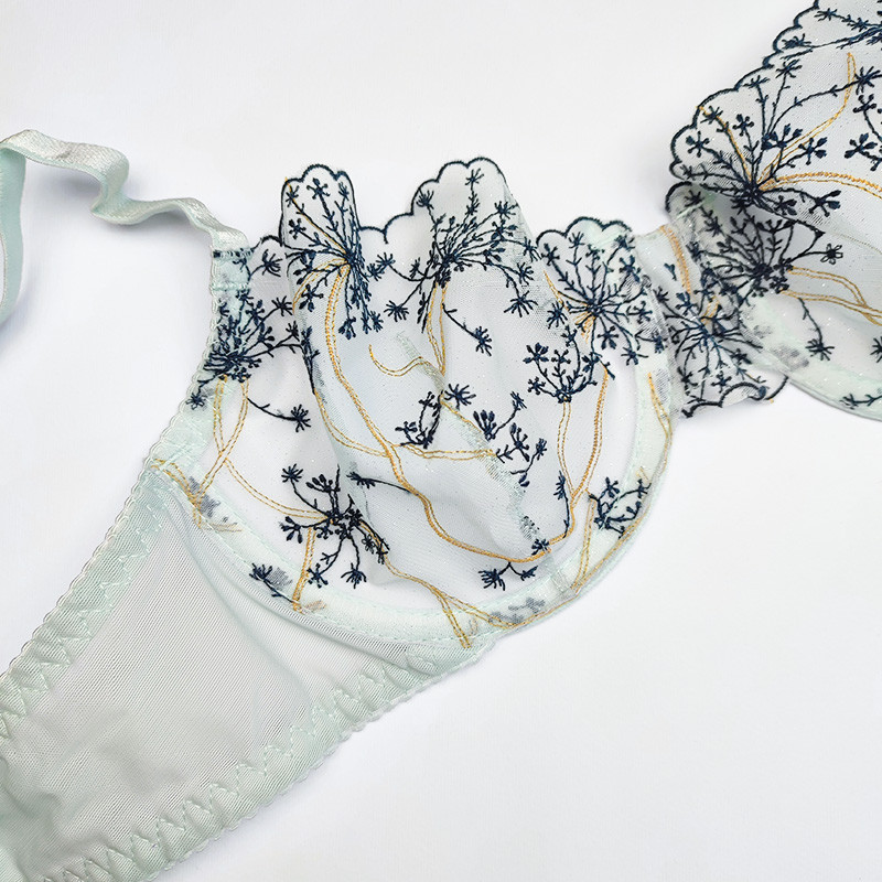 ست شورت و سوتین زنانه ژینا مدل توری طرح قاصدک کد 11483