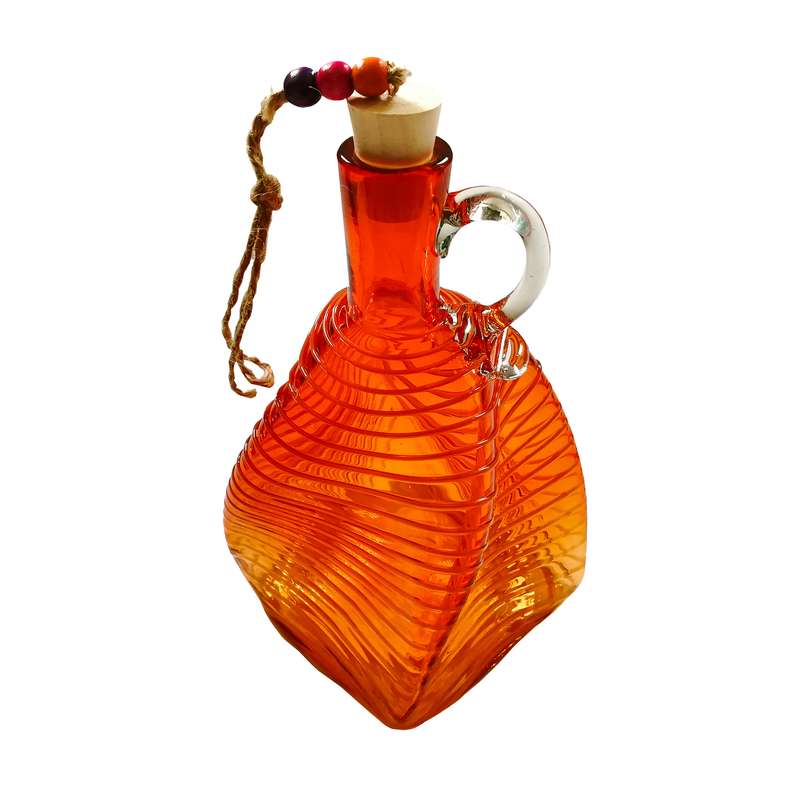 بطری شیشه ای مدل چهارگوش پیچ کد H694