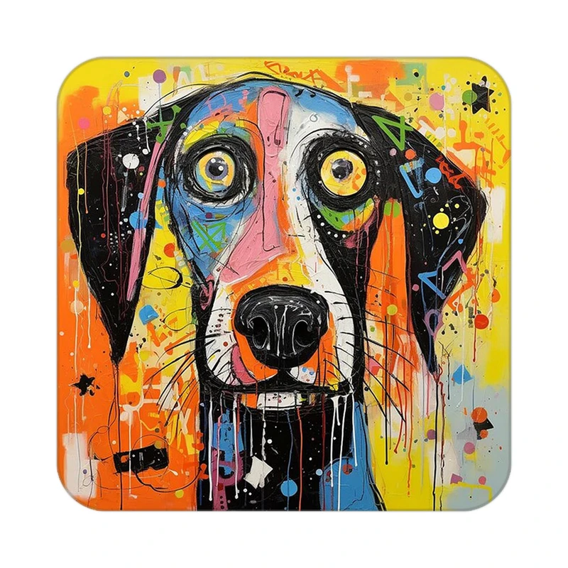 زیر لیوانی کاکتی طرح حیوانات رنگی مدل mp26848