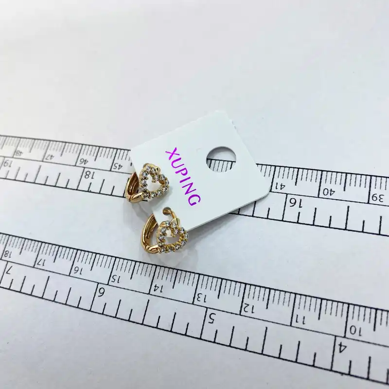 گوشواره زنانه ژوپینگ مدل قلب کد E3739