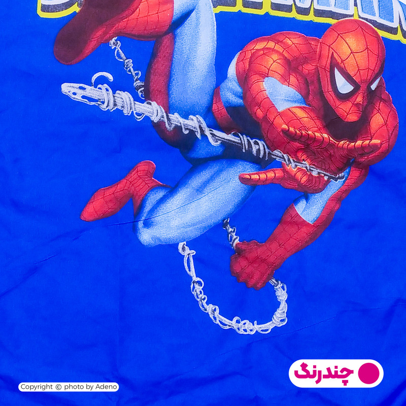 ملحفه آدنو مدل مردعنکبوتی کد CH69 یک نفره سایز 80x180 سانتی متر