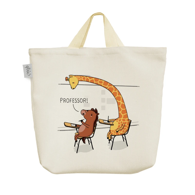 ساک خرید خندالو مدل زرافه و اسب کد H236