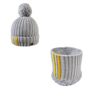 ست کلاه و شال گردن بافتنی نوزادی مدل 72006