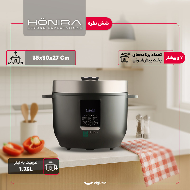 پلوپز 6 نفره هونیرا مدل RCK-391