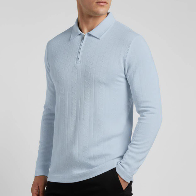 پلیور یقه برگردان مردانه مدل MK28