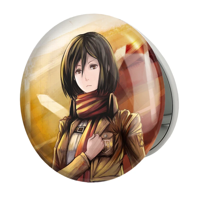 آینه جیبی خندالو طرح میکسا انیمه اتک آن تایتان Attack on Titan مدل تاشو کد 4848