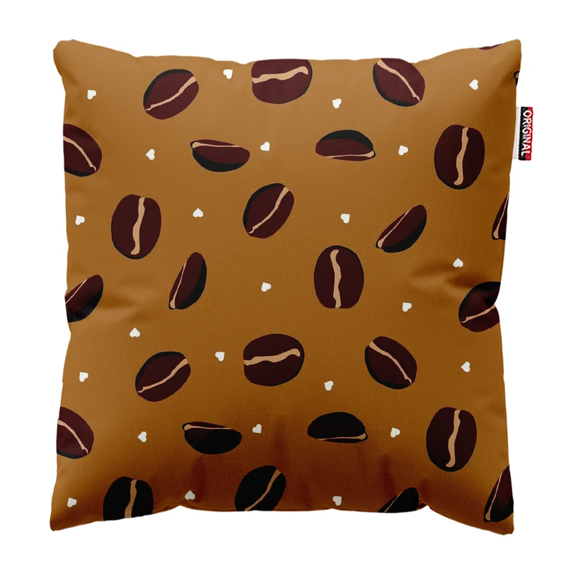 کوسن پاد آفرین طرح قهوه کافی کافه coffee کد 4020 سایز 40*40 سانتی متر