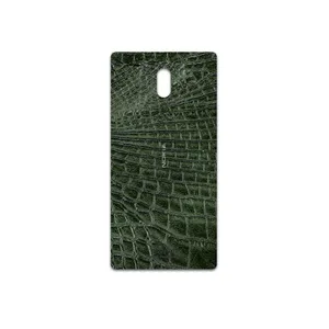MAHOOT Green-Crocodile-Leather Cover Sticker for Nokia 3
