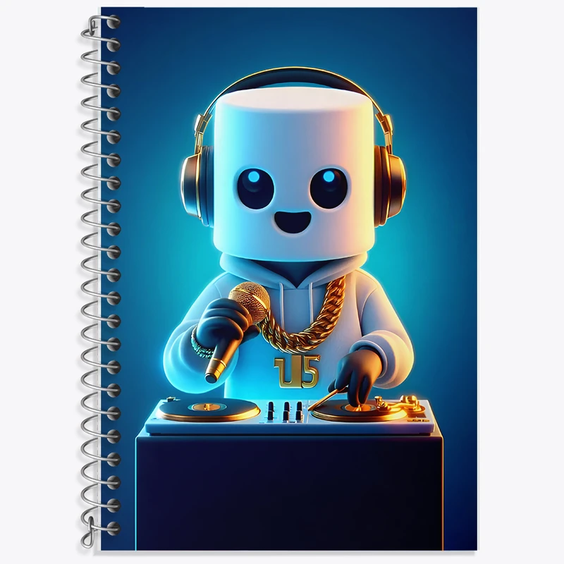 دفتر لغت 50 برگ خندالو طرح دیجی (DJ) کد F8020