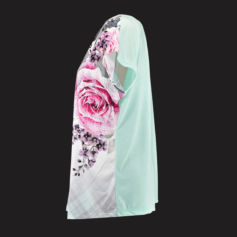 بلوز آستین کوتاه زنانه مدل M3995