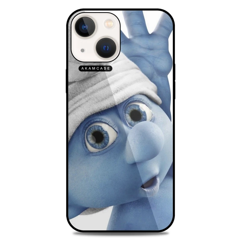 کاور آکام مدل AMC-WA13-SMURFS-2 مناسب برای گوشی موبایل اپل iPhone 13