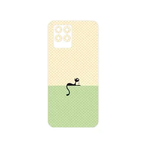 MAHOOT Minimal Internet Cat Icon Cover Sticker for Realme 8 Pro