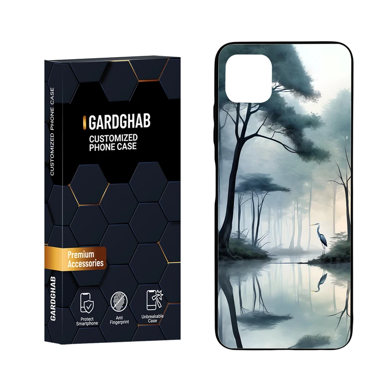 کاور گارد قاب مدل دور ژله ای منظره و طبیعت مناسب برای گوشی موبایل سامسونگ Galaxy A22 5G