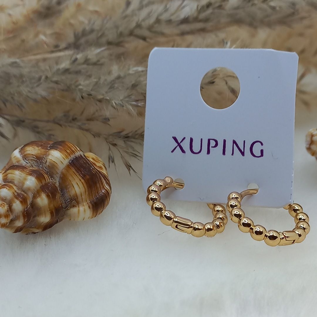 گوشواره زنانه ژوپینگ مدل رینگ کد NN 022 - - 6