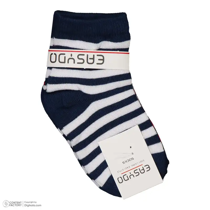 جوراب ساق کوتاه بچگانه ایزی دو مدل 9473003210126 بسته 3 عددی