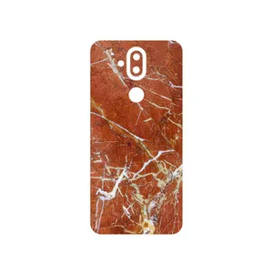 MAHOOT Red Marble Cover Sticker for Nokia 8.1