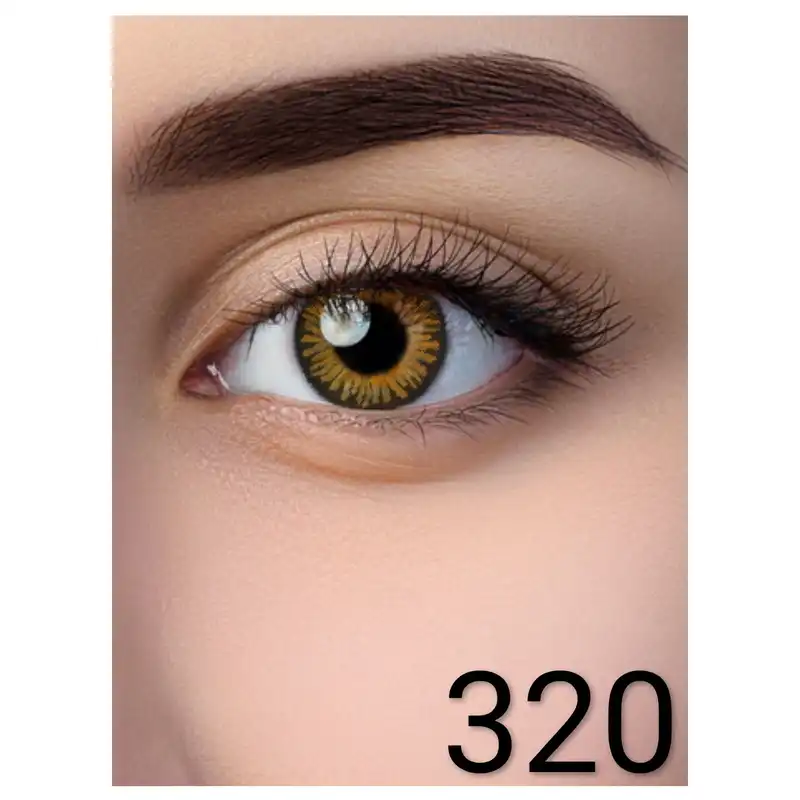 لنز چشم الگانس کد 320 رنگ عسلی