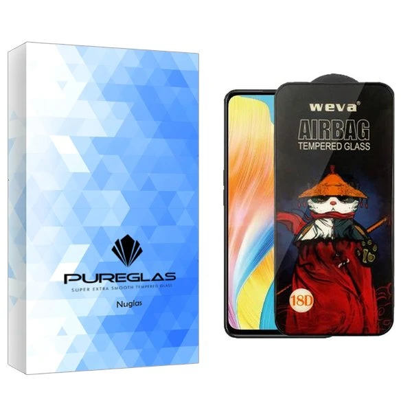 محافظ صفحه نمایش پیور گلس مدل NueGlas Airbag مناسب برای گوشی موبایل اوپو A98