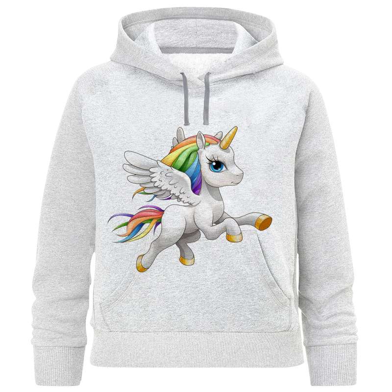 هودی دخترانه مدل اسب تک  شاخ A102