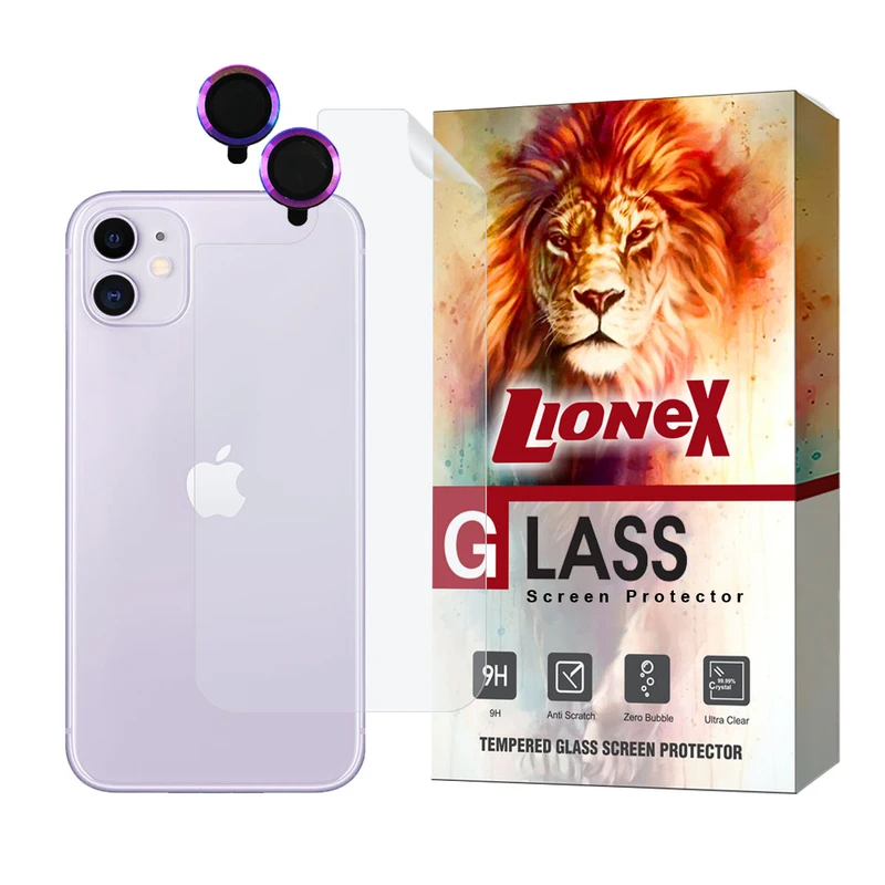 محافظ پشت گوشی لایونکس مدل MTBRINGL مناسب برای گوشی موبایل اپل iPhone 11 به همراه محافظ لنز