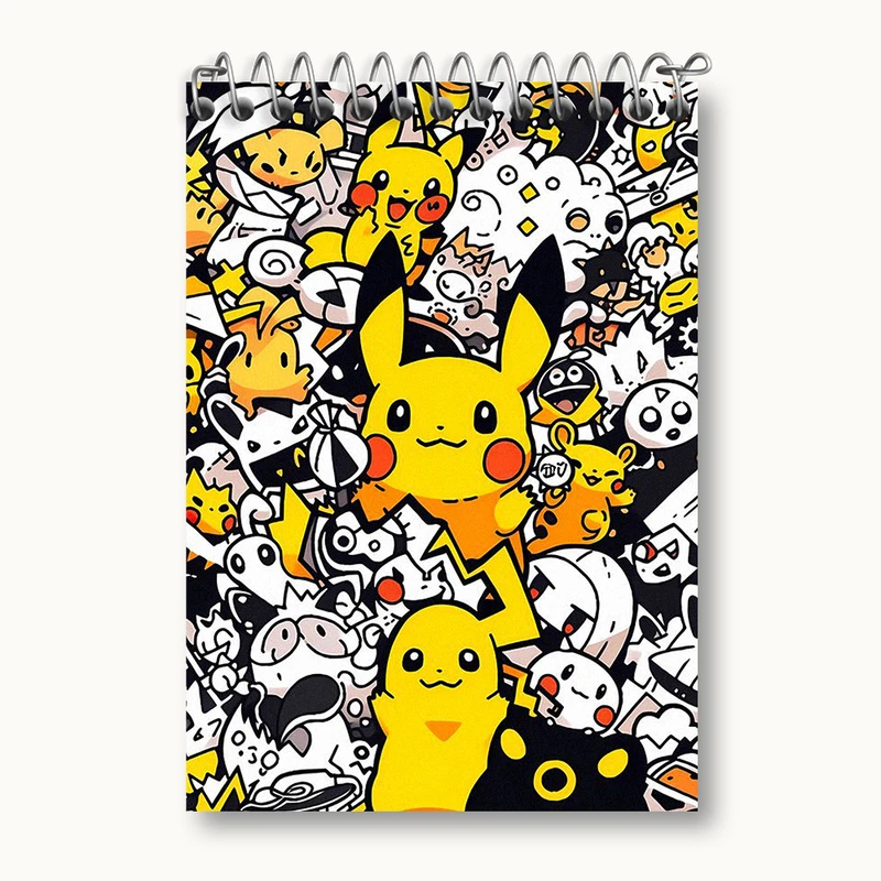 دفتر یادداشت 50 برگ خندالو طرح انیمه پوکمون کد N2063