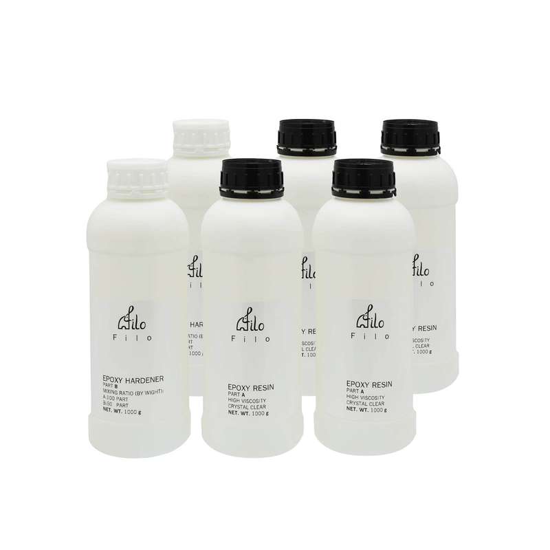 رزین اپوکسی فیلو مدل hv207 وزن 6 کیلوگرم مجموعه 6 عددی
