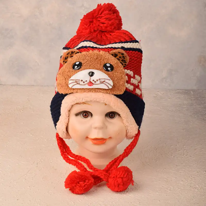 کلاه  بافتنی بچگانه مدل S-004