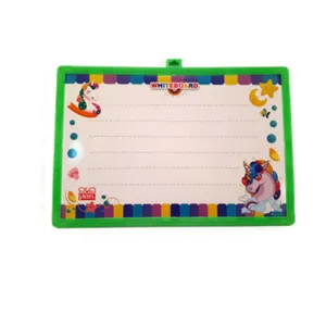 تخته دو رو ویان مدل اسب تک شاخ سایز 25x34 سانتی متر به همراه ماژیک وایت برد و گچ و تخته پاکن