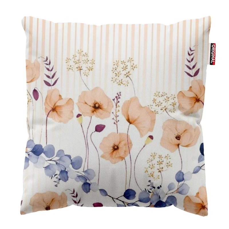 کوسن پاد آفرین طرح گل کد 2453 سایز 30*30 سانتی متر