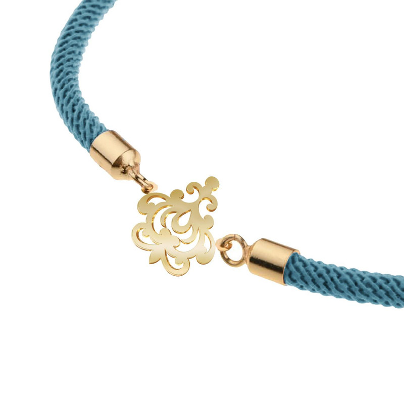 دستبند طلا 18 عیار زنانه مدوپد مدل اسلیمی کد D25-10651