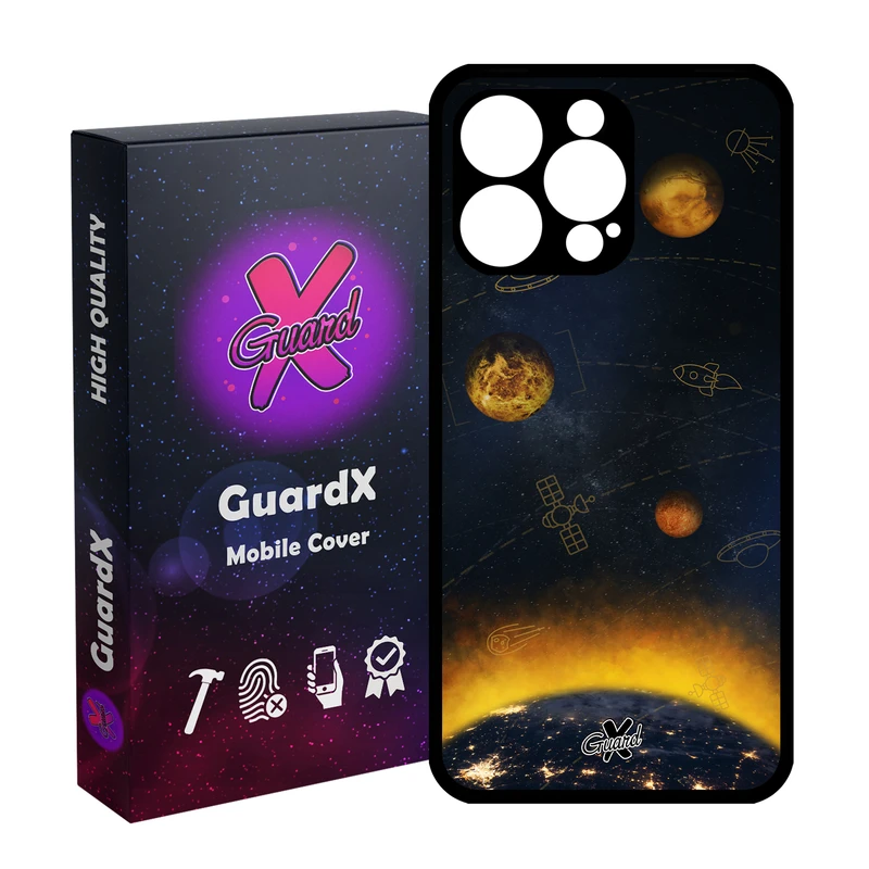 کاور گارد ایکس طرح Galaxy مدل قاب Glass10166 مناسب برای گوشی موبایل اپل iPhone 15 Pro Max