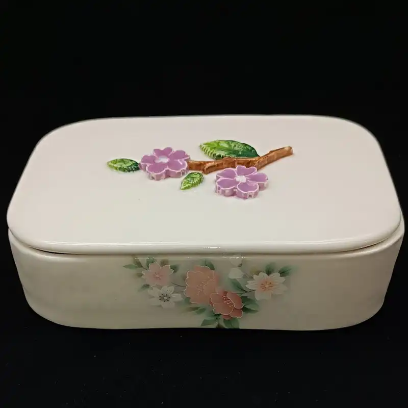 کره خوری سرامیکی هیوا طرح رز دربدار کد 14040761