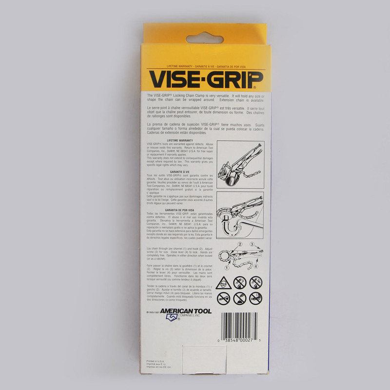 انبر قفلی زنجیری وایس گریپ مدل 20R سایز 18 اینچ