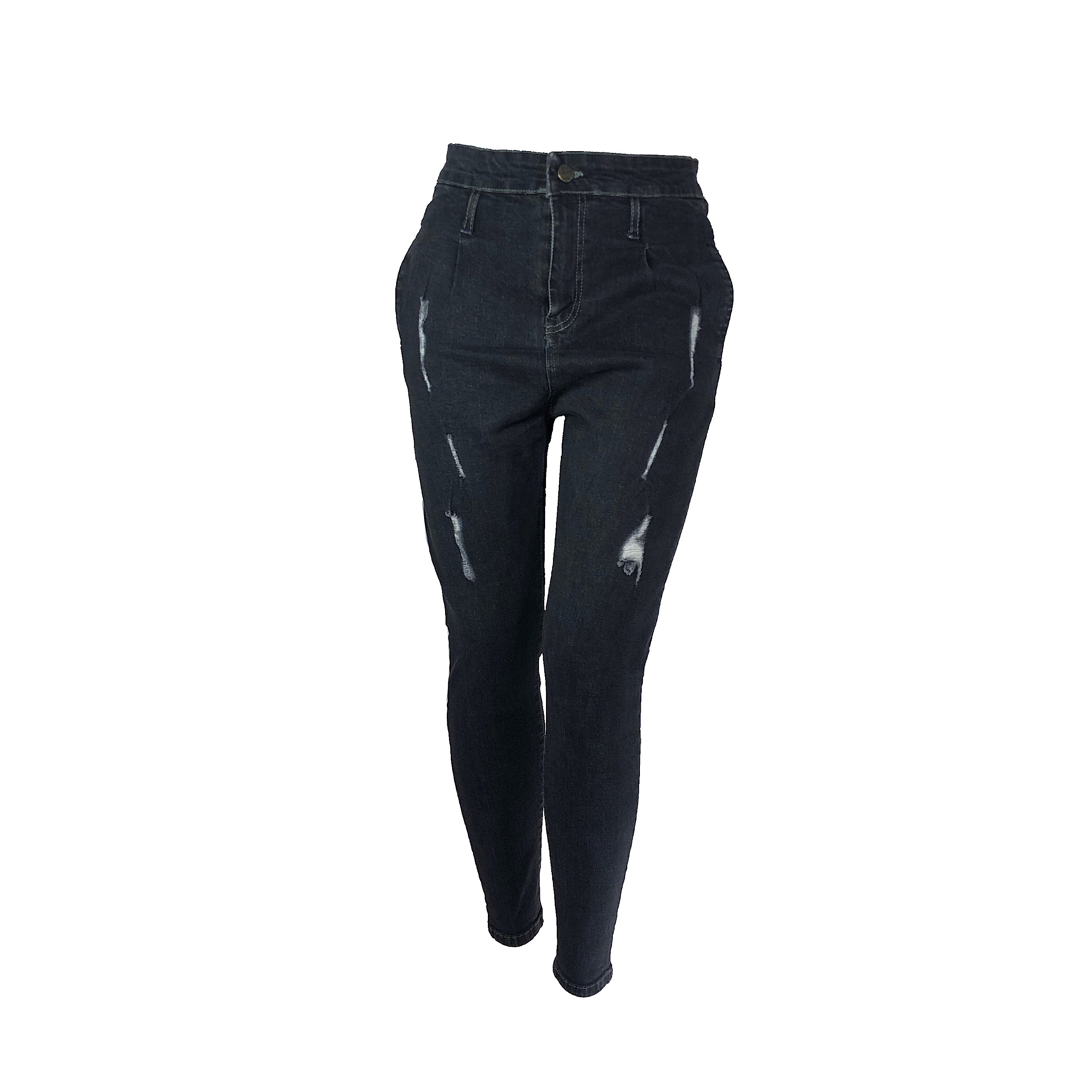 شلوار جین زنانه مدل پیله دار 