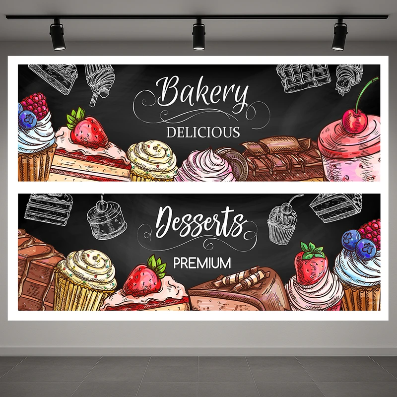 پوستر طرح کاپکیک مدل دسر خوشمزه کد PD1311133