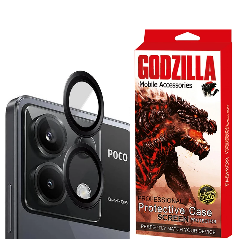 محافظ لنز دوربین گودزیلا مدل رینگی مناسب برای گوشی موبایل شیائومی Poco X6
