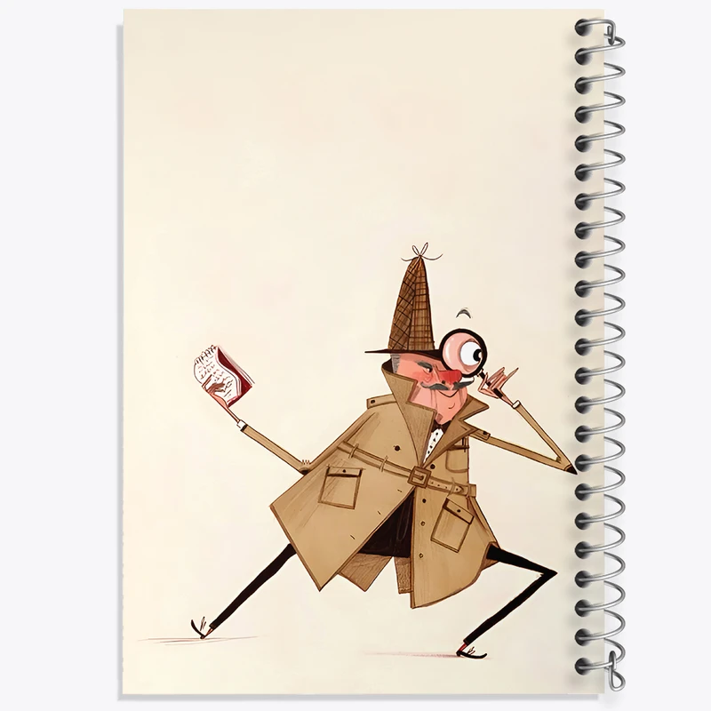 دفتر ژورنال نویسی 50 برگ خندالو مدل نقطه ای طرح کارآگاه کد N2780