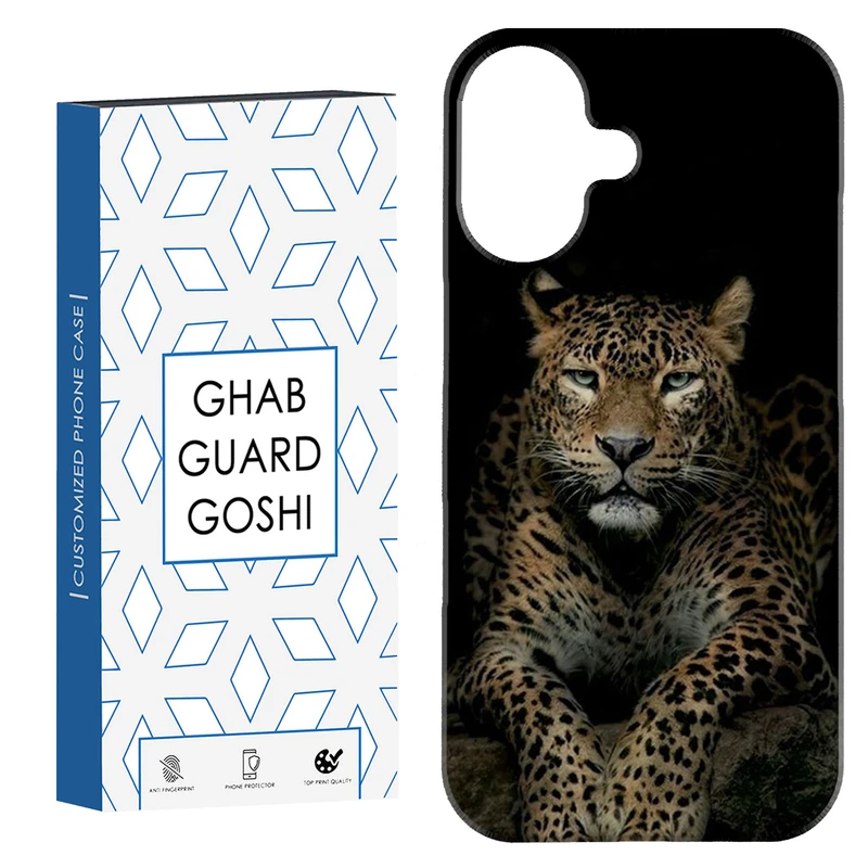 کاور قاب گارد گوشی طرح ببر کد Dimo-596 مناسب برای گوشی اپل Iphone 16     