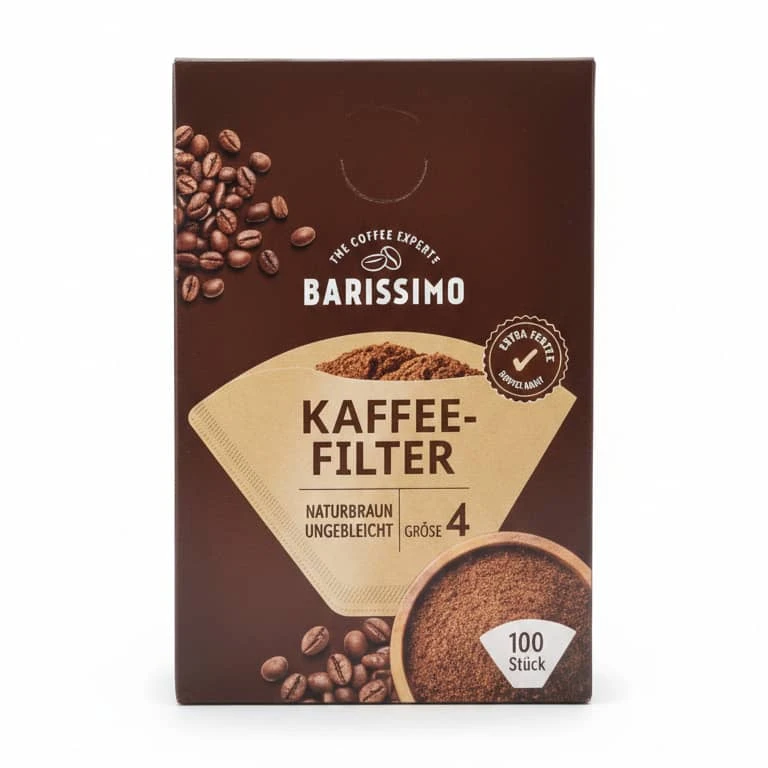 فیلتر قهوه کاغذی باریسیمو مدل cup04 بسته 100 عددی