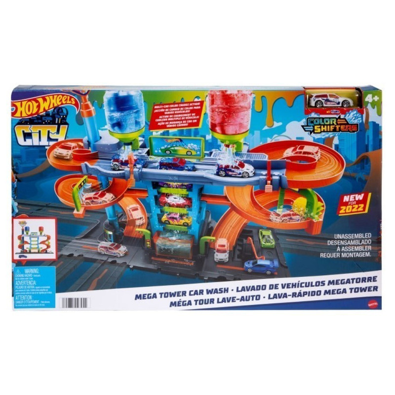 کیت ماشین بازی هات ویلز مدل Mega Tower Car Wash کد HDP05