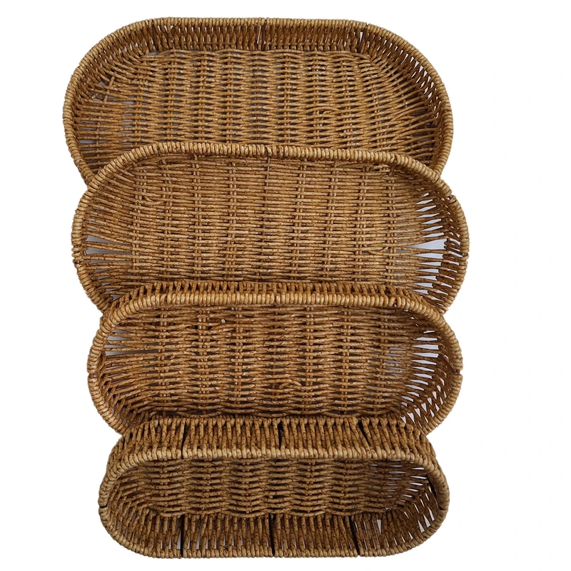 سبد حصیری مدل 1 مجموعه 4 عددی