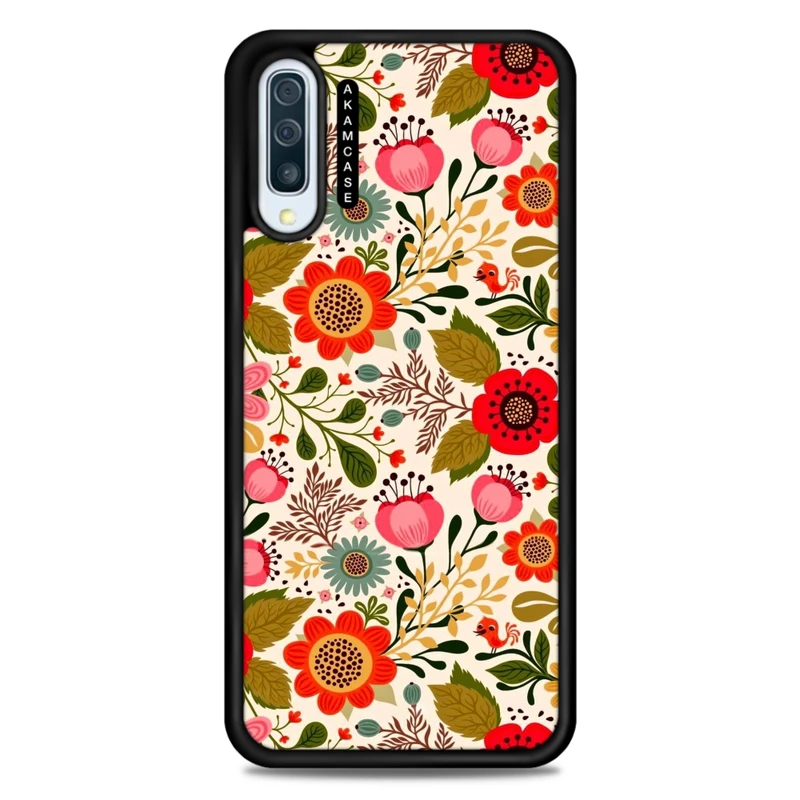 کاور آکام مدل AMC-WSGA50-FLOWERS4 مناسب برای گوشی موبایل سامسونگ Galaxy A50