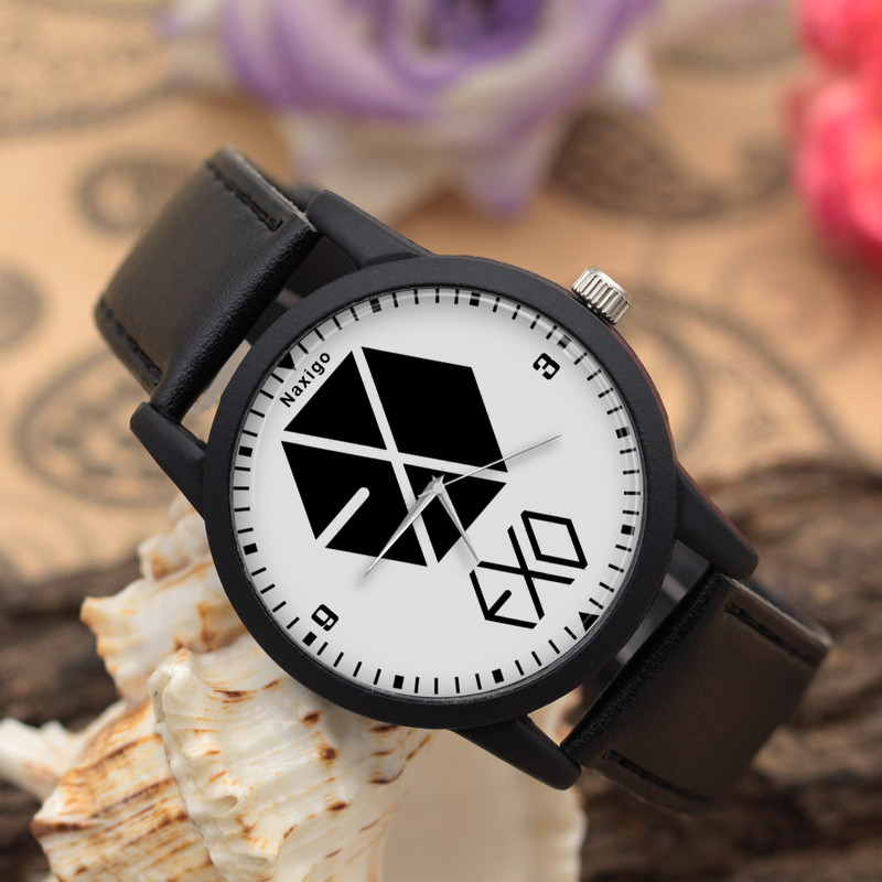 ساعت مچی عقربه ای ناکسیگو طرح EXO کد LF4189