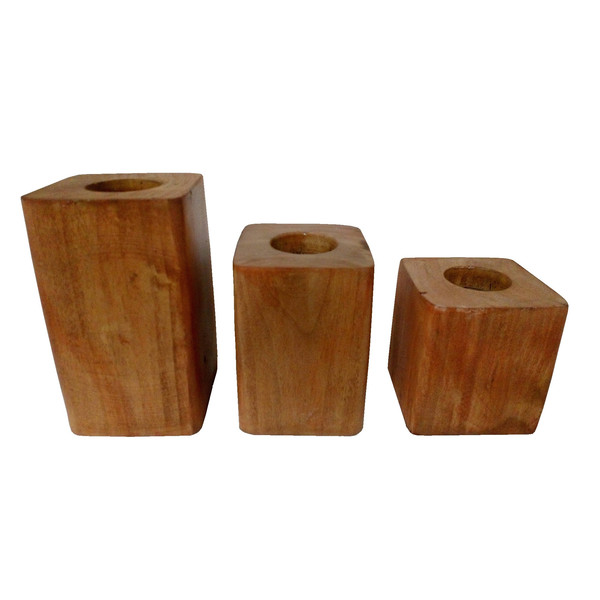 جاشمعی چوبی مدل SH.03 مجموعه 3 عددی